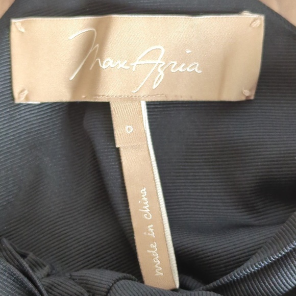 BCBGMaxAzria Long Black Sleeveless Full Maxi Dress Gown Back Bow - Picture 7 of 14